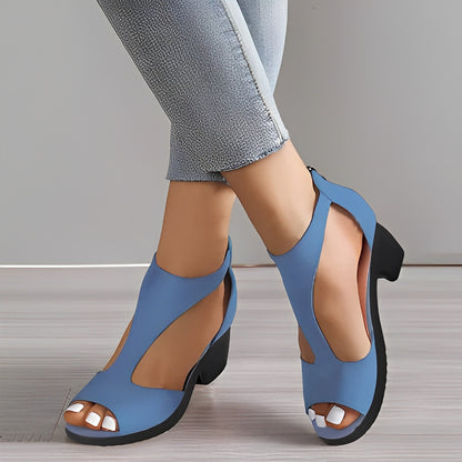 Mylah - Hochhackige Sandalen mit Reißverschluss für Damen
