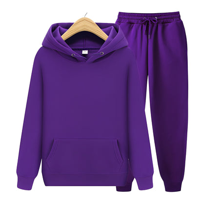 Aric - Lässiges Unisex-Set aus Hoodie und Hose