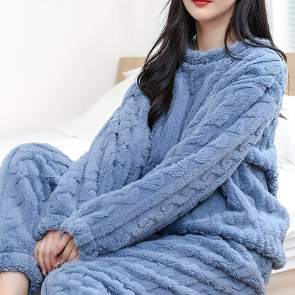 Kilie - Gemütliches, bequemes zweiteiliges Fleece-Set für Damen