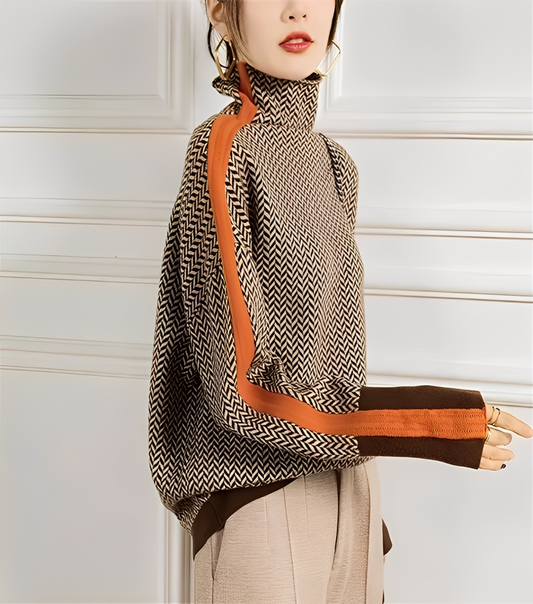 Anita - Eleganter Damen-Kaschmir-Rollkragenpullover