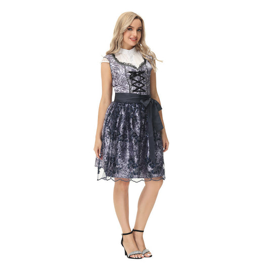 Briley - Klassisches Oktoberfestkleid mit kurzen Ärmeln für Damen
