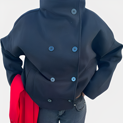 Carolyn - Elegante einreihige Wolljacke für Damen