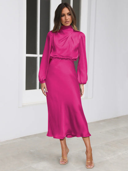 Danica - Formelles Langarmkleid mit Neckholder für Damen