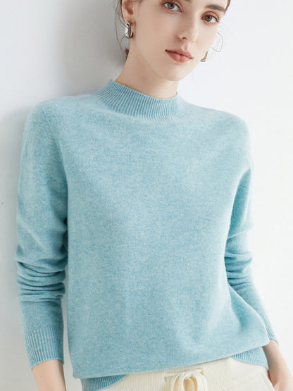 Rhoda - Einfacher Strickpullover aus Kaschmir für Damen