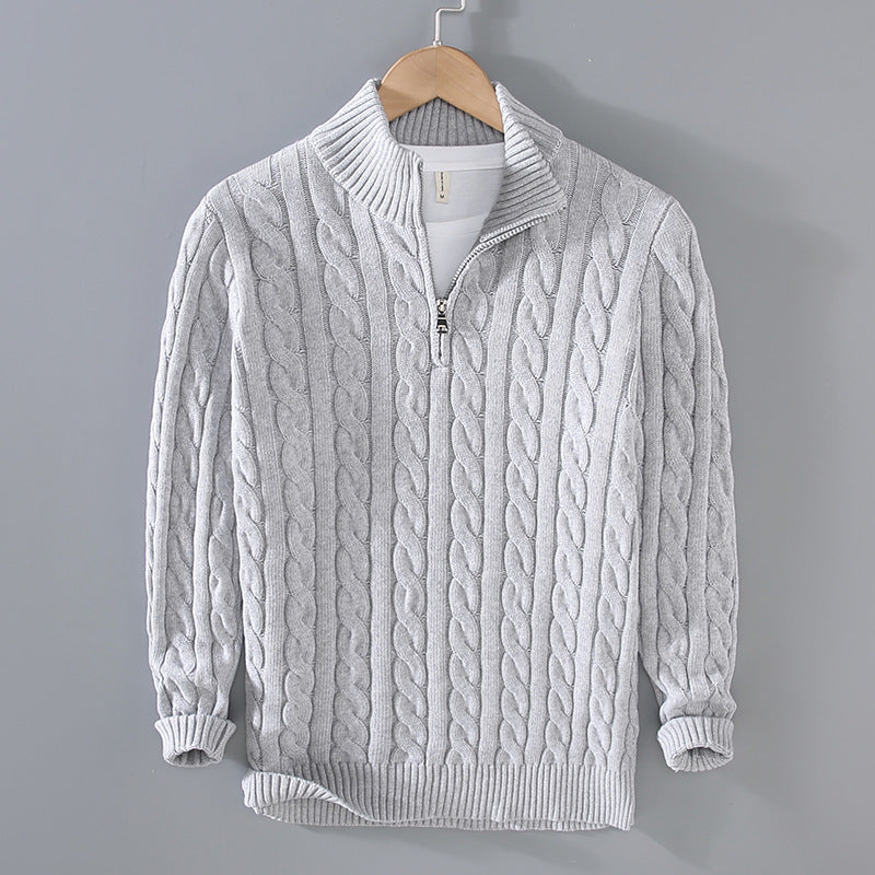 Benson - Lässiger Kaschmirpullover mit Reißverschluss für Herren
