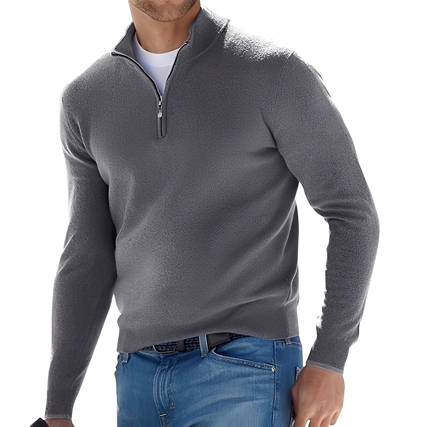 Fredric - Lässiger Pullover mit Reißverschluss für Herren