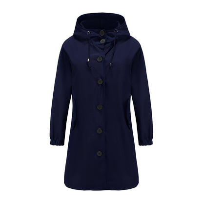 Vivyan - Lässige wasserdichte Jacke mit Kapuze für Damen