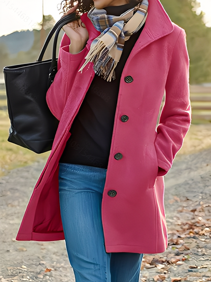 Jaclyn - Moderner, vielseitiger Tweedmantel für Damen