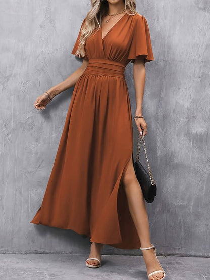 Juliette – Damenkleid mit Kragen und geraffter Taille