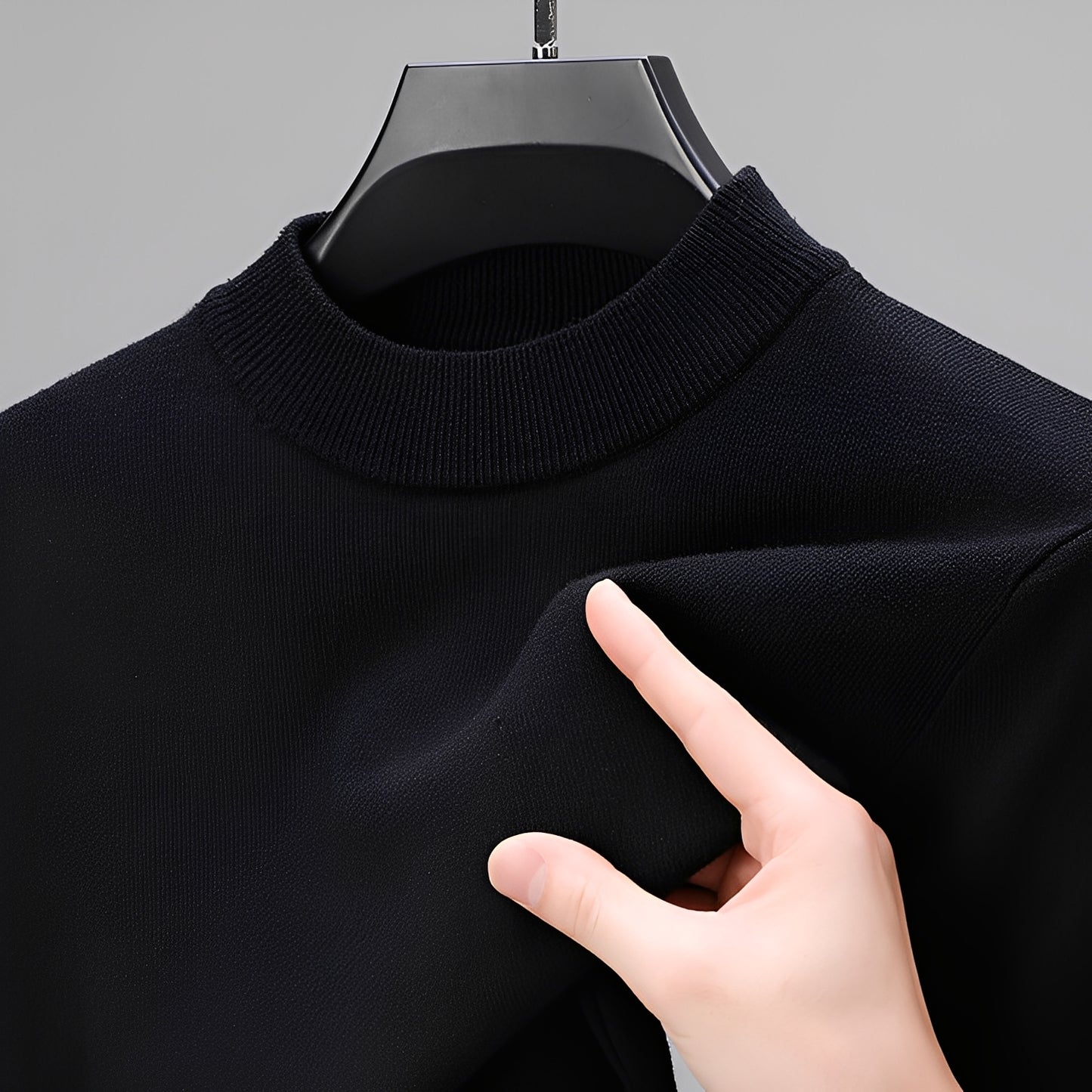 Davis - Lässiger Kaschmirpullover mit Saum für Herren