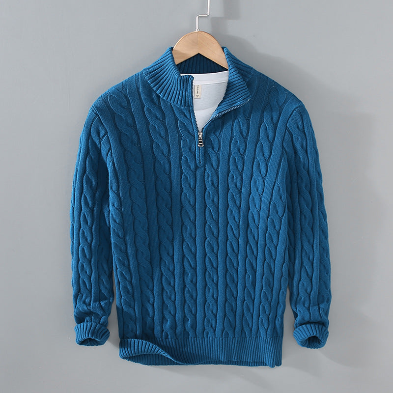 Benson - Lässiger Kaschmirpullover mit Reißverschluss für Herren