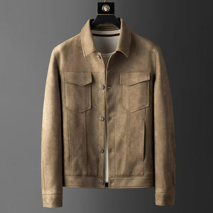 Wilbur - Klassische Lederjacke aus Wildleder für Herren