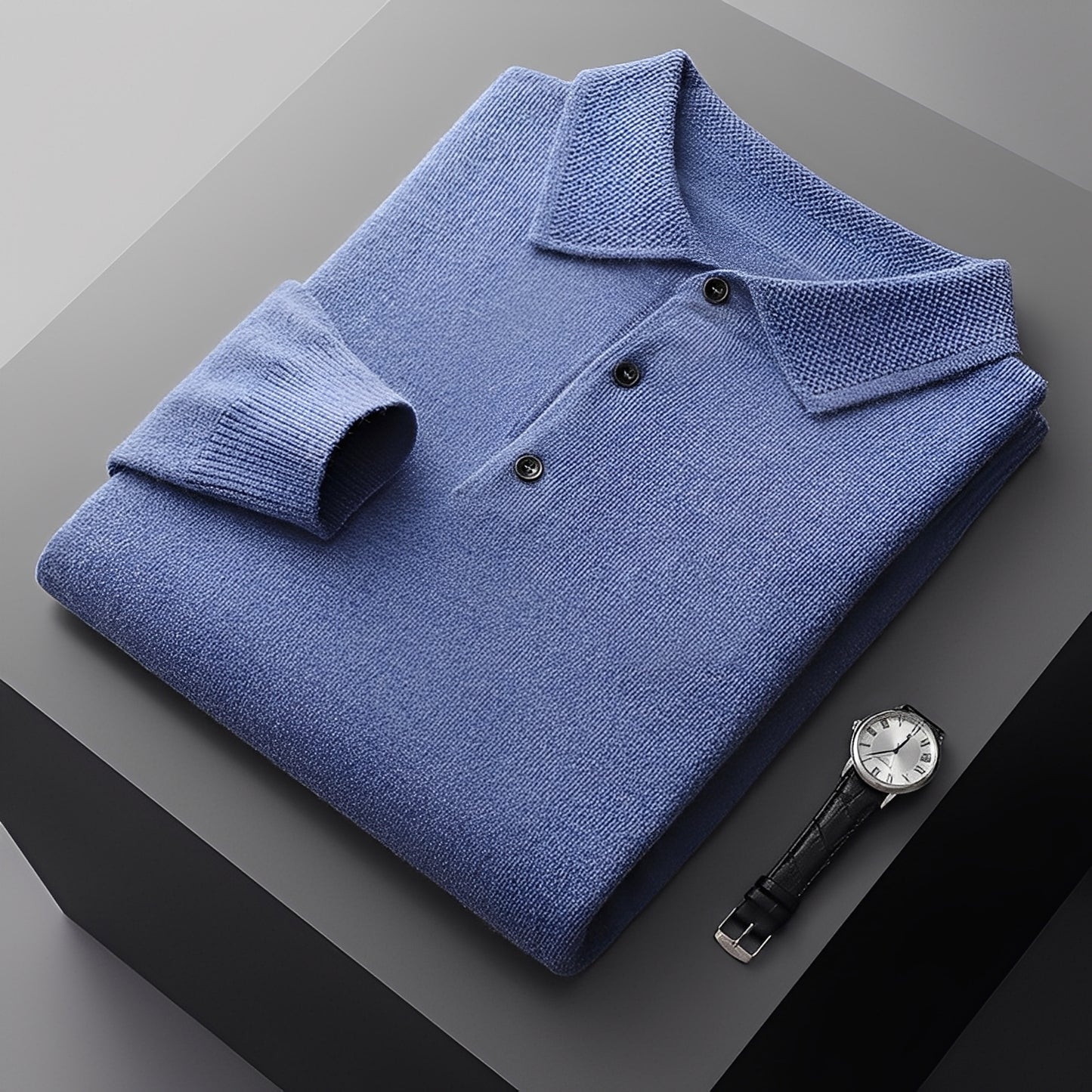 Romilly - Formeller Kaschmir-Polopullover für Herren