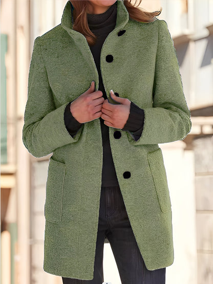 Michele - Winddichter Wollmantel für Damen