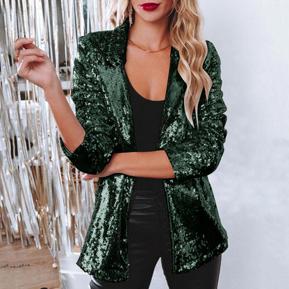 Miranda - Glänzender Paillettenblazer für Damen
