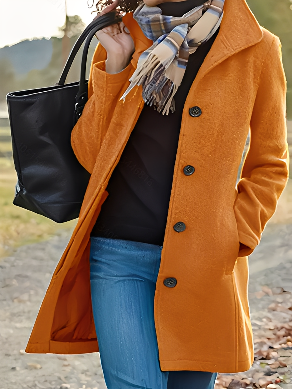 Jaclyn - Moderner, vielseitiger Tweedmantel für Damen