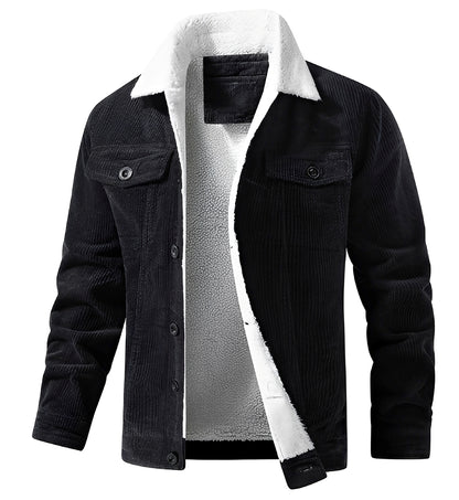 Mack - Klassische Cord-Plüschjacke für Herren