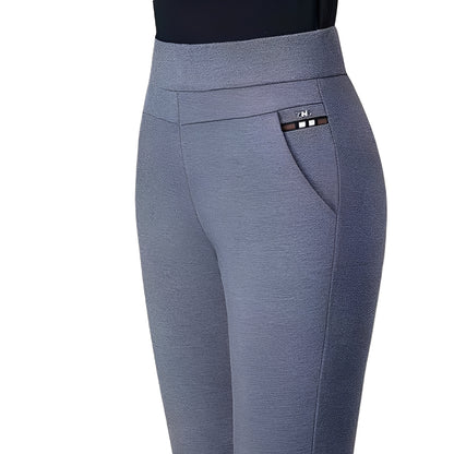 Wenda - Hoch taillierte Hose mit Gummizug für Damen