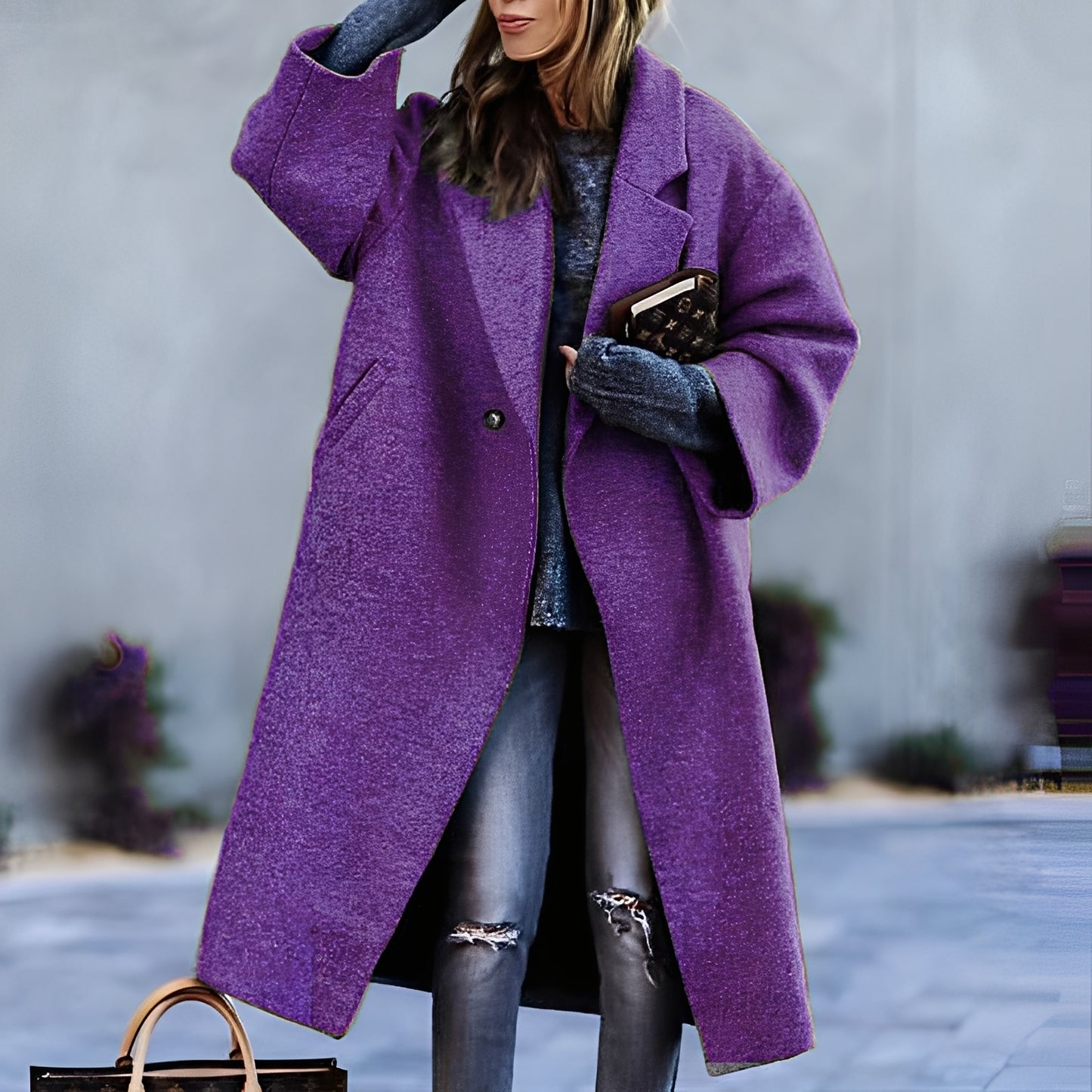 Haylie - Eleganter, klassischer, lockerer Mantel für Damen