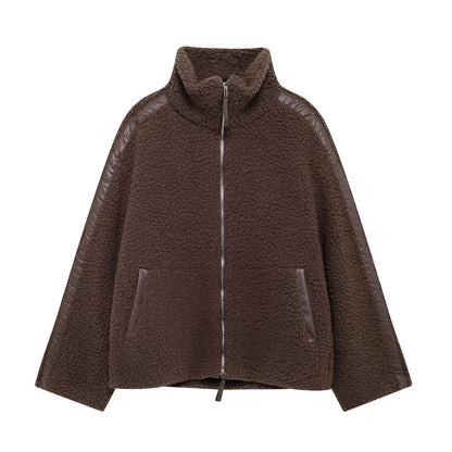 Quincy - Warmer und dicker Wollmantel mit Rollkragen für Damen