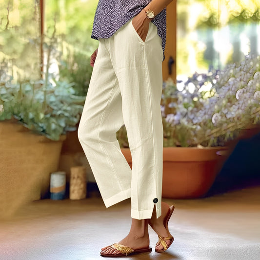Kassia - Lässige Sommerhose aus Leinen für Damen
