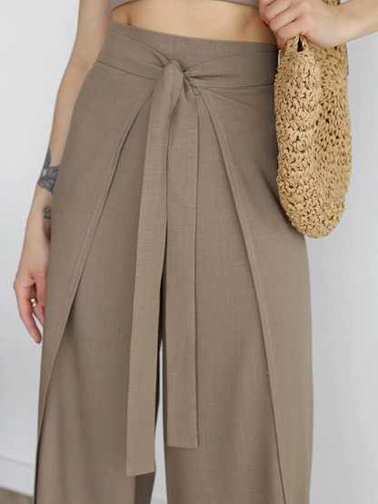 Suzanne - Einfache Damenhose mit weitem Bein