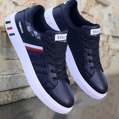 Noah - Weiße Herren-Sneaker mit Streifen