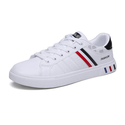 Noah - Weiße Herren-Sneaker mit Streifen