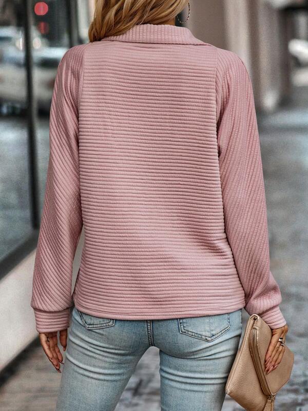 Vina – Eleganter Pullover mit halbem Zipper