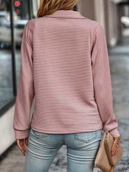 Vina – Eleganter Pullover mit halbem Zipper