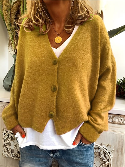 Evette - Lässige Strickjacke mit Knöpfen für Damen
