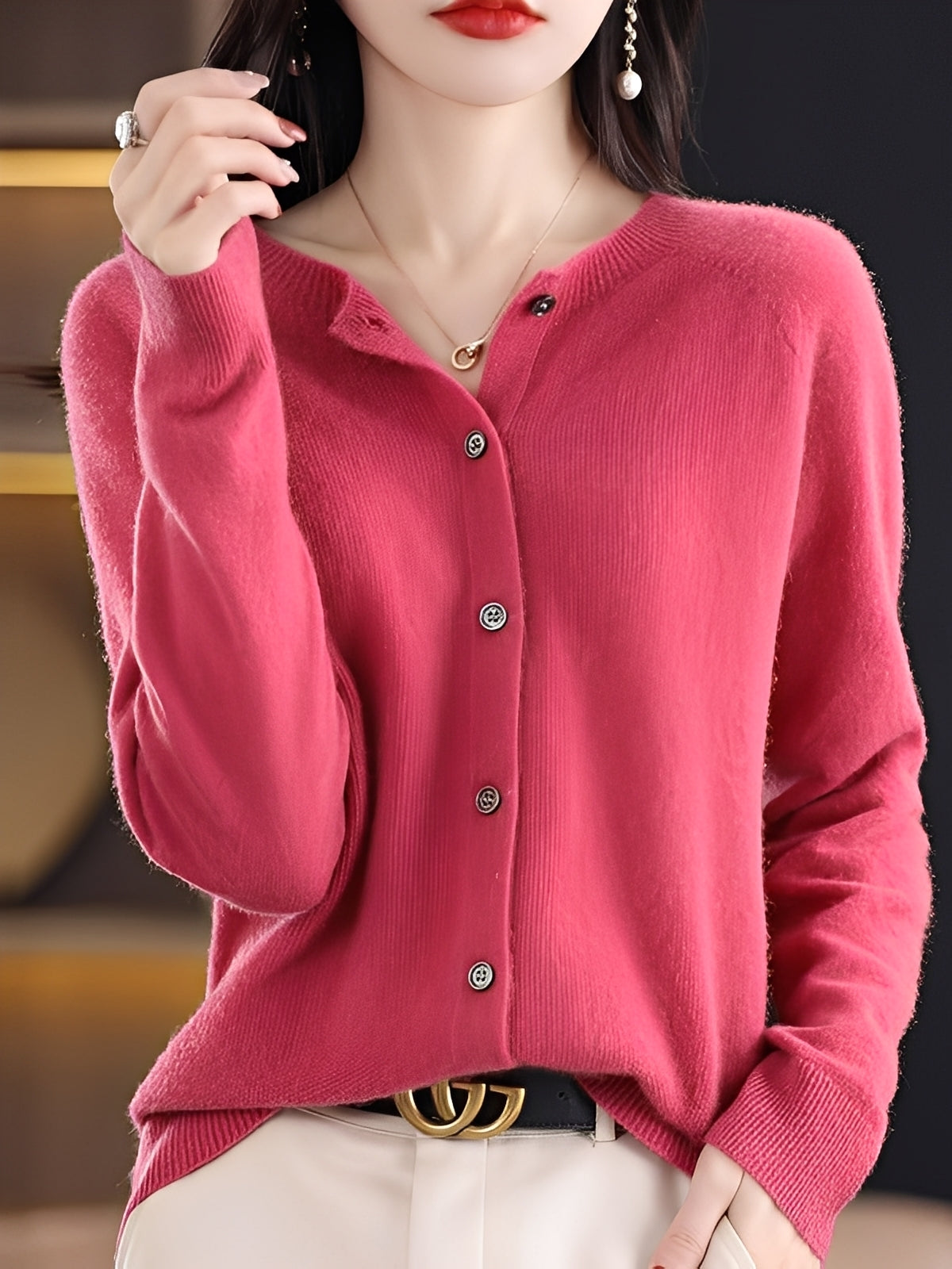 Arabella - Lässiger, locker geschnittener Wollpullover für Damen