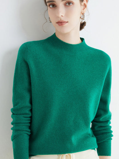 Rhoda - Einfacher Strickpullover aus Kaschmir für Damen