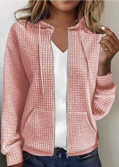 Katherine - Stilvoller Cardigan mit Kapuze und Taschen für Damen
