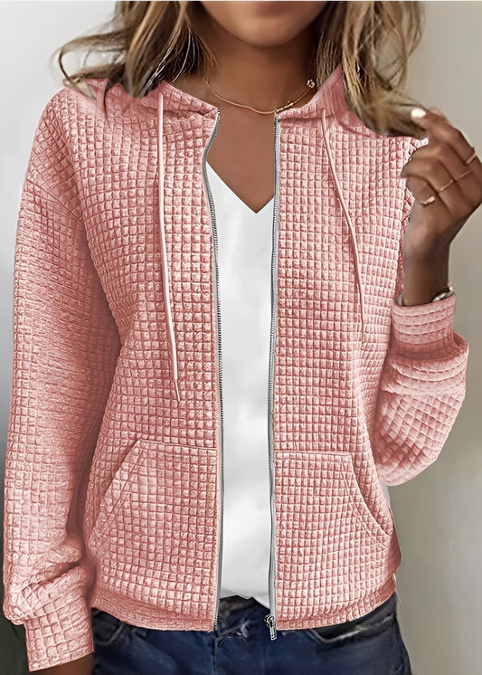 Katherine - Stilvoller Cardigan mit Kapuze und Taschen für Damen