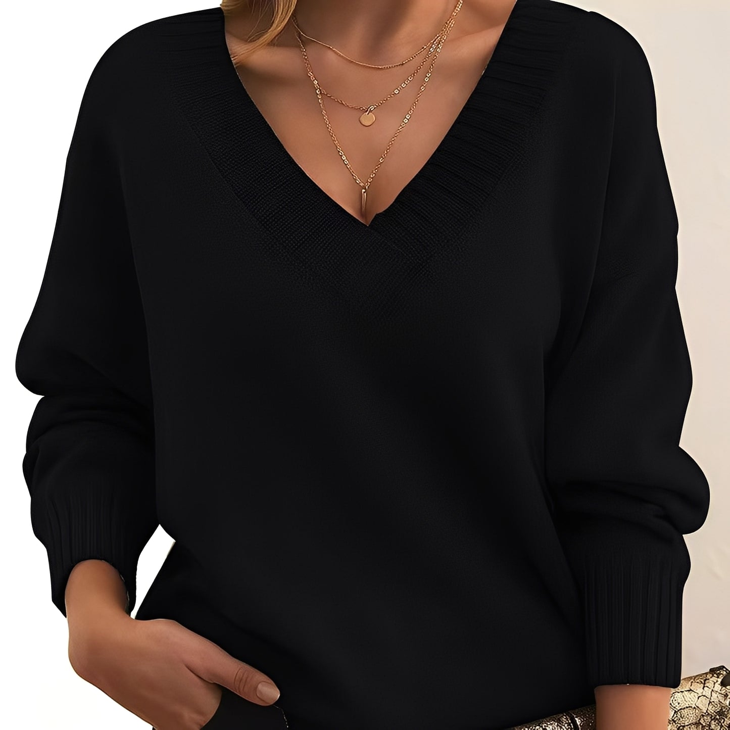 Merideth - Einfacher, vielseitiger Pullover für Damen