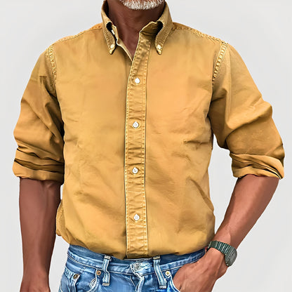 Micheal - Bequemes Freizeithemd mit langen Ärmeln für Herren