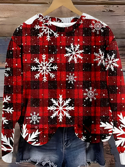 Tawnee - Warmer Wollpullover mit Print für Damen