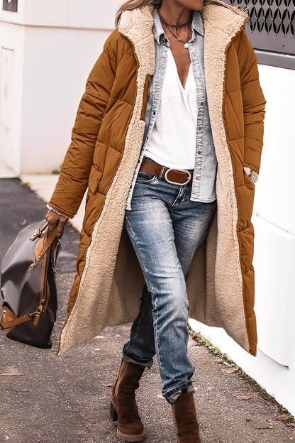 Carina - Eleganter Parka-Mantel mit Kapuze für Damen