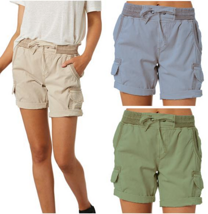 Susanna - Damen Cargoshorts mit hoher Taille für den Sommer