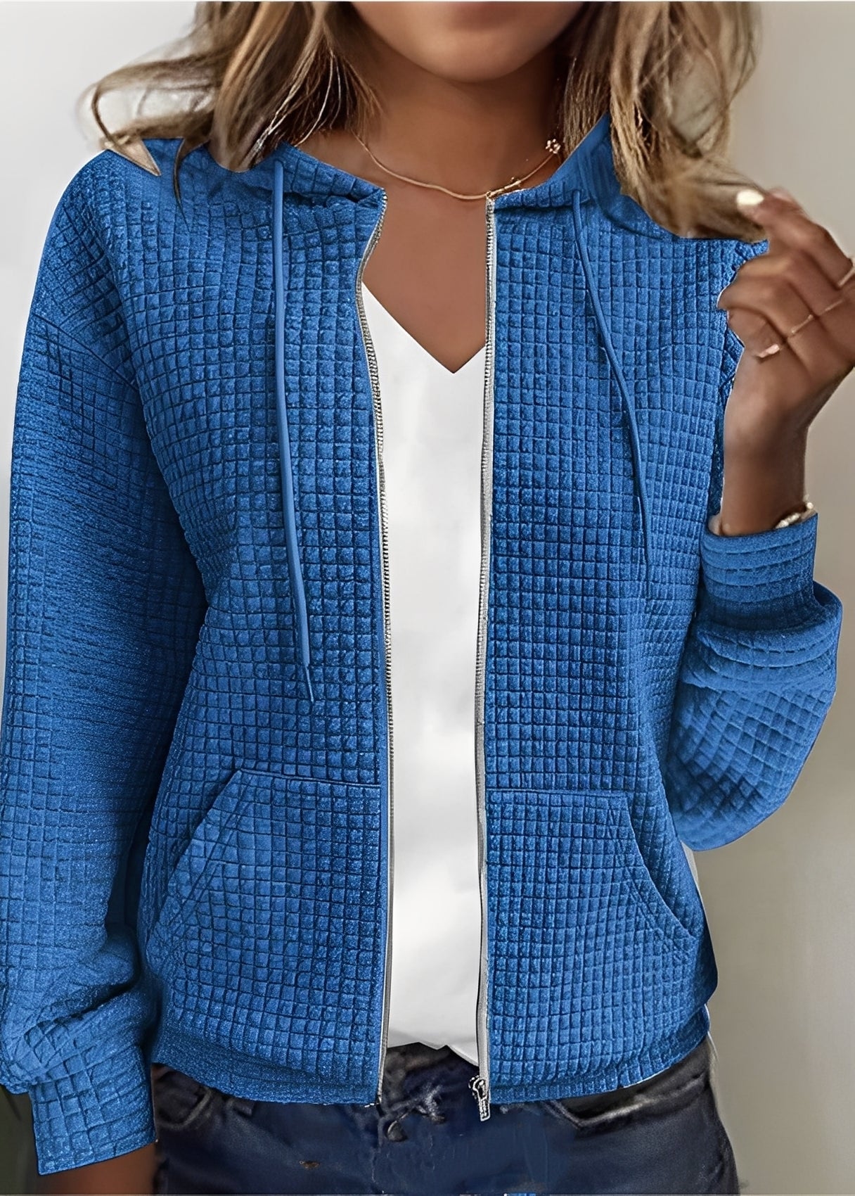 Katherine - Stilvoller Cardigan mit Kapuze und Taschen für Damen