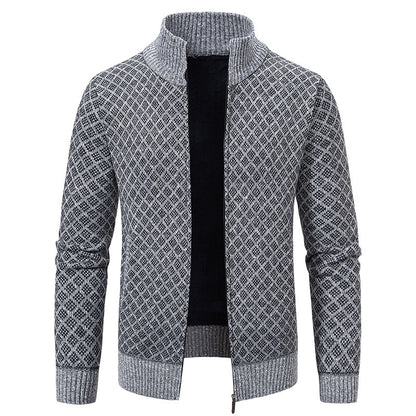 Gerald - Stilvolle Karojacke mit Reißverschluss für Herren