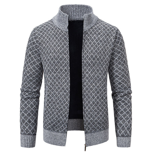 Gerald - Stilvolle Karojacke mit Reißverschluss für Herren