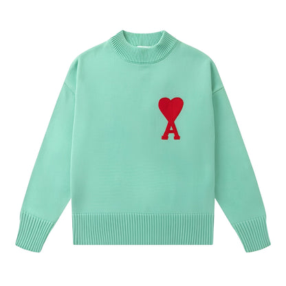 Aurélia - Damenpullover mit herzförmigem Strickdesign