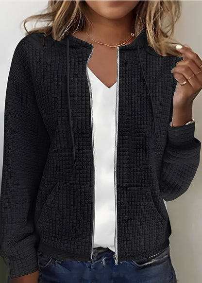 Katherine - Stilvoller Cardigan mit Kapuze und Taschen für Damen