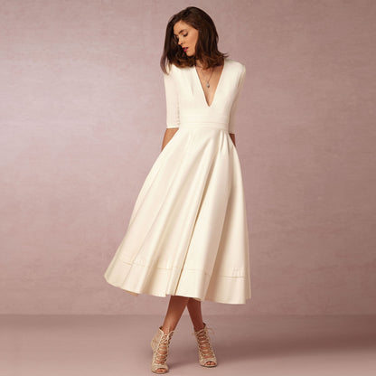Sharise - Lässiges Kleid mit V-Ausschnitt für Damen