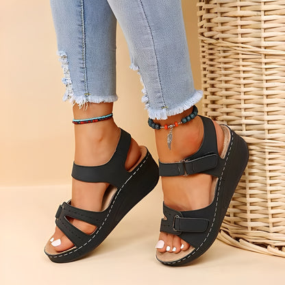 Marissa - Bequeme Plateausandalen mit Riemchen für Damen