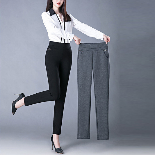 Athena - Stilvolle elastische Hose mit hoher Taille für Damen