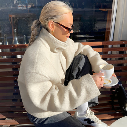 Shania - Modischer, lässiger Oversize-Fleece-Mantel für Damen