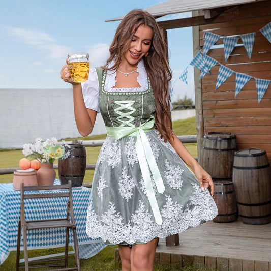 Malani - Festliches Oktoberfest-Spitzenkleid für Damen